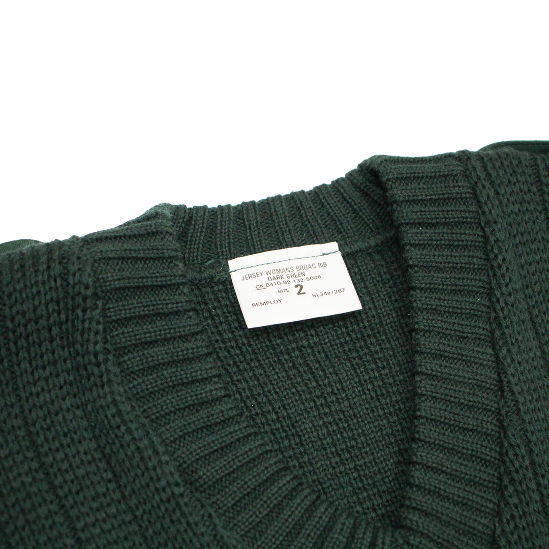 British Women's Dark Green Wool Pully Sweater
