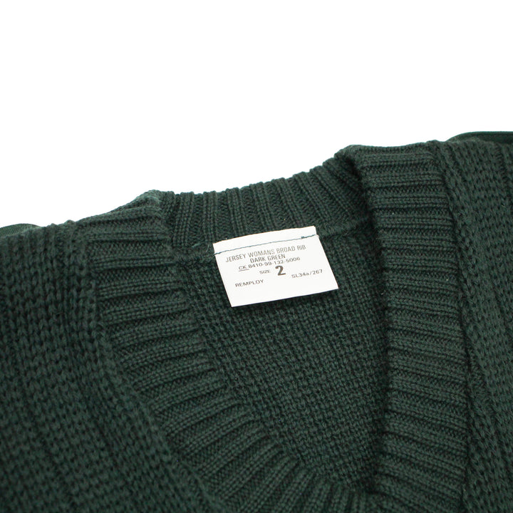 British Women's Dark Green Wool Pully Sweater