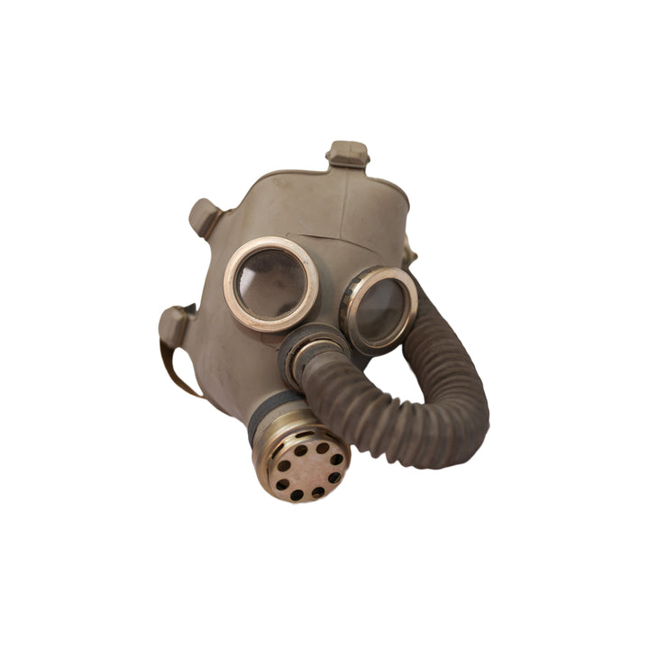 Russian Gas Mask Tan and Gas Mask Bag