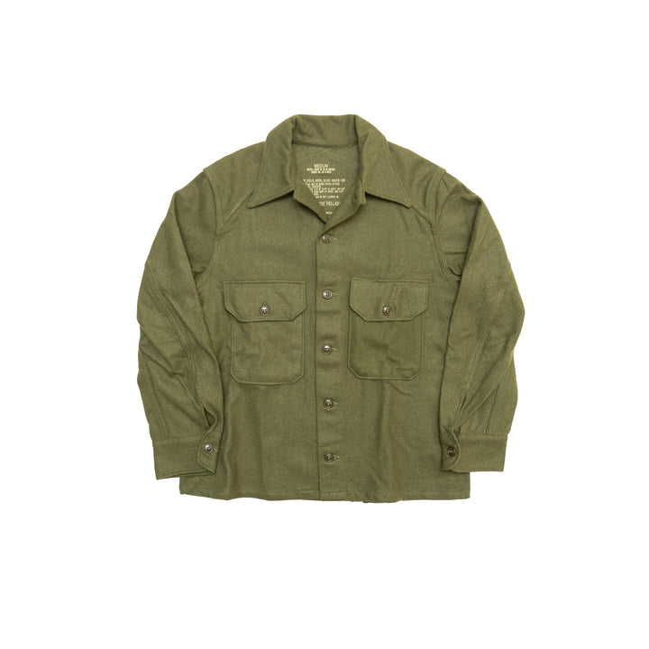 Olive Green-108 Wool Field Shirt