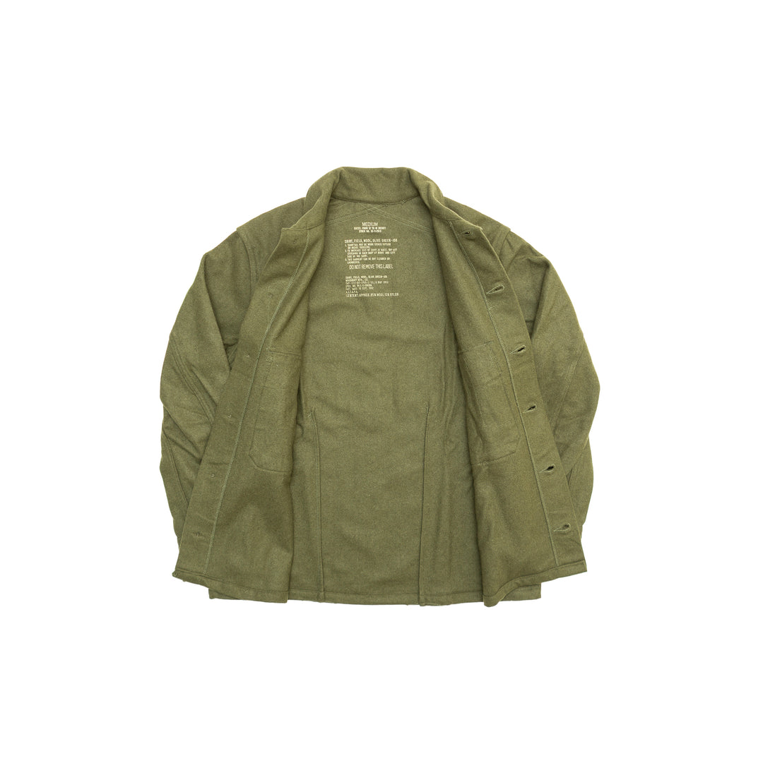 Olive Green-108 Wool Field Shirt