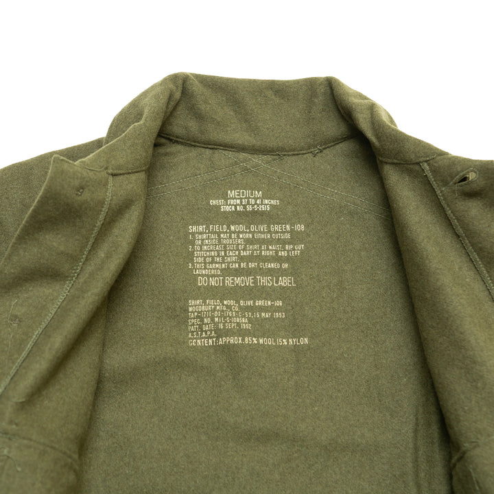 Olive Green-108 Wool Field Shirt