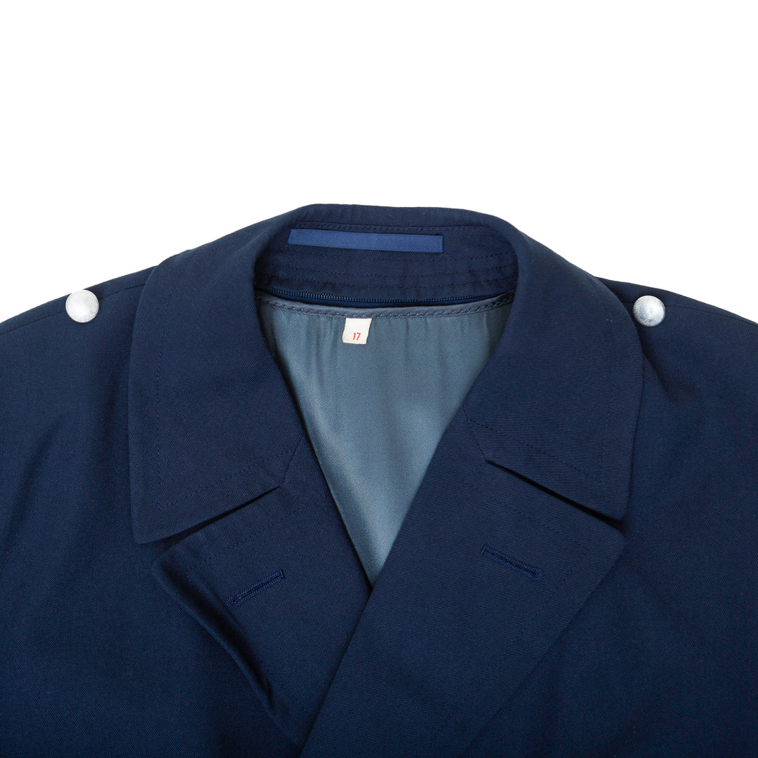 German Navy Blue Trench Coat