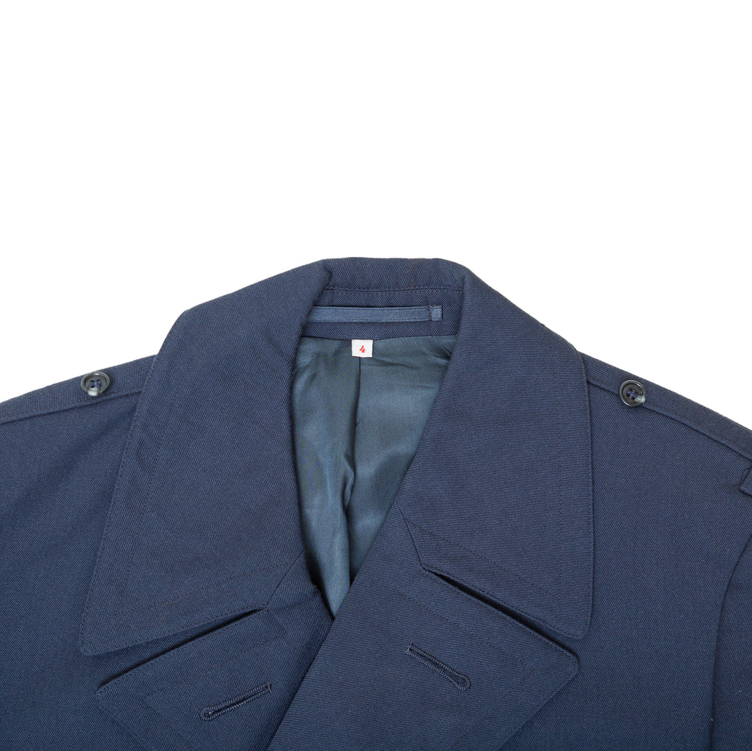 German Dusty Blue Trench Coat