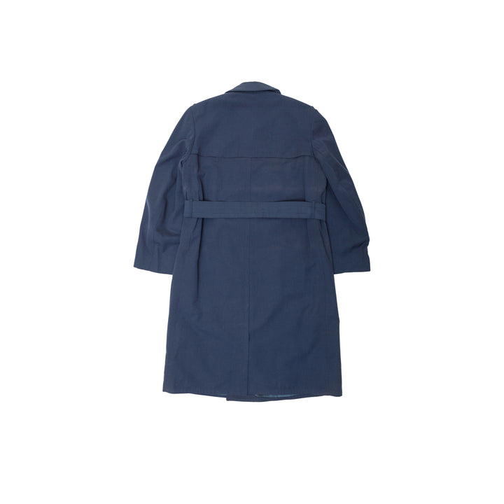 German Dusty Blue Trench Coat