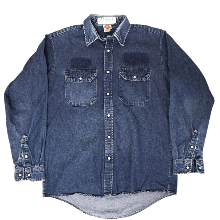 Red Cap Denim Snap Shirt