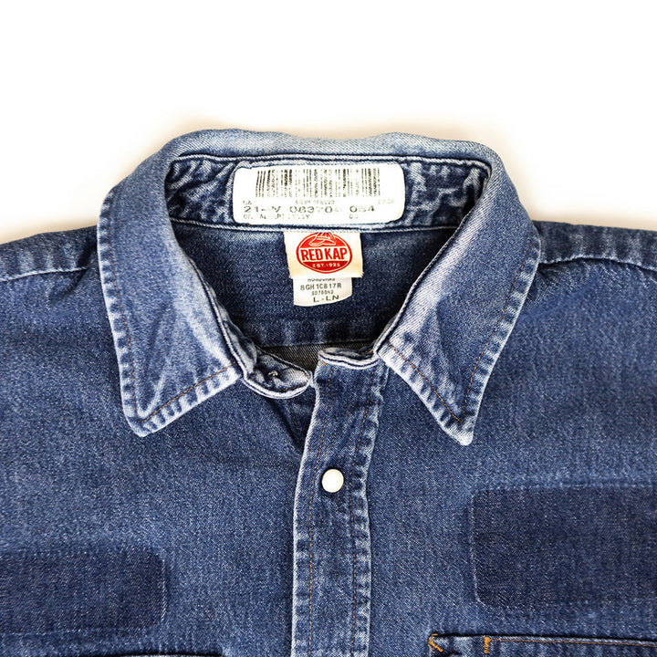 Red Cap Denim Snap Shirt