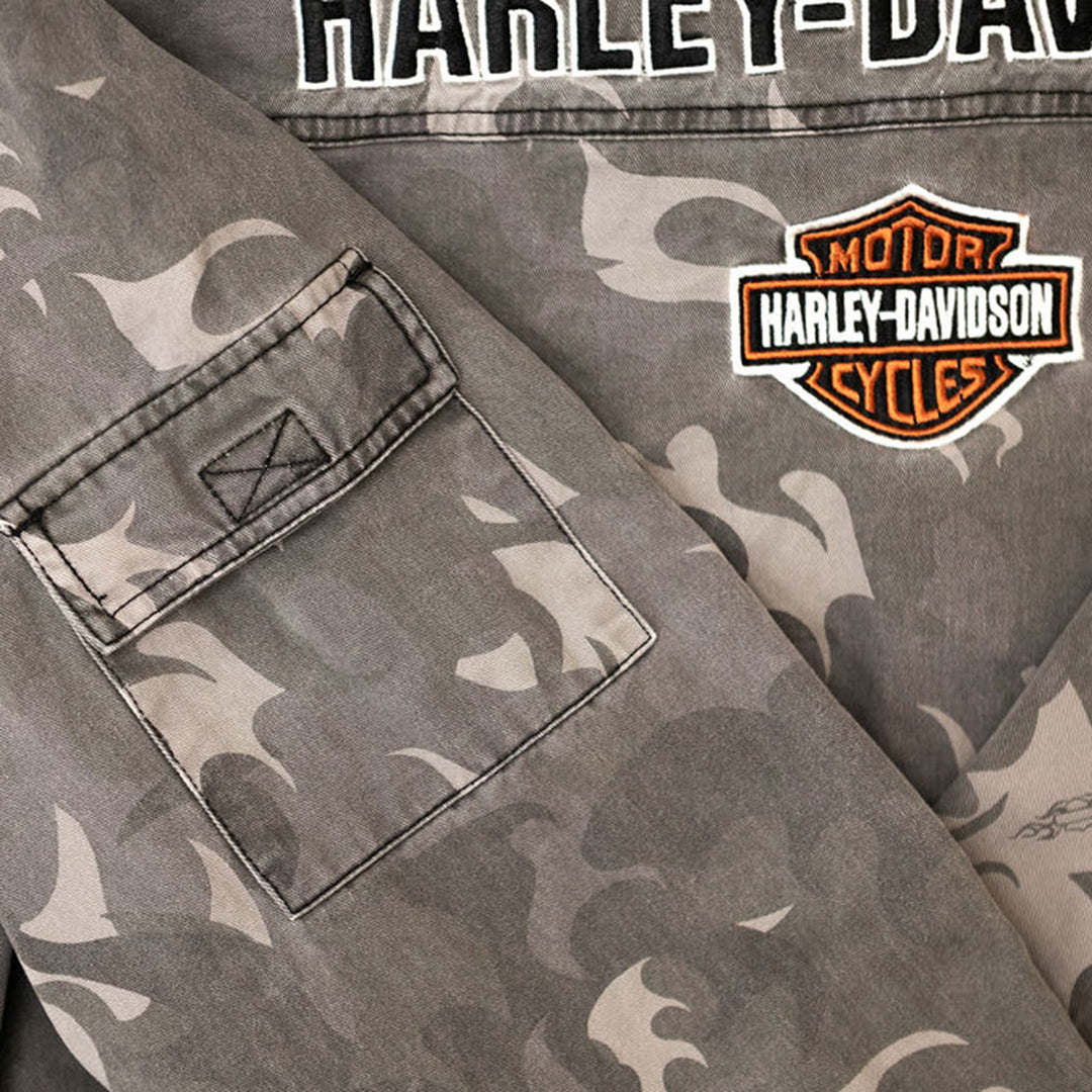 Harley Davidson Gray Camouflage "Shirt Jac"