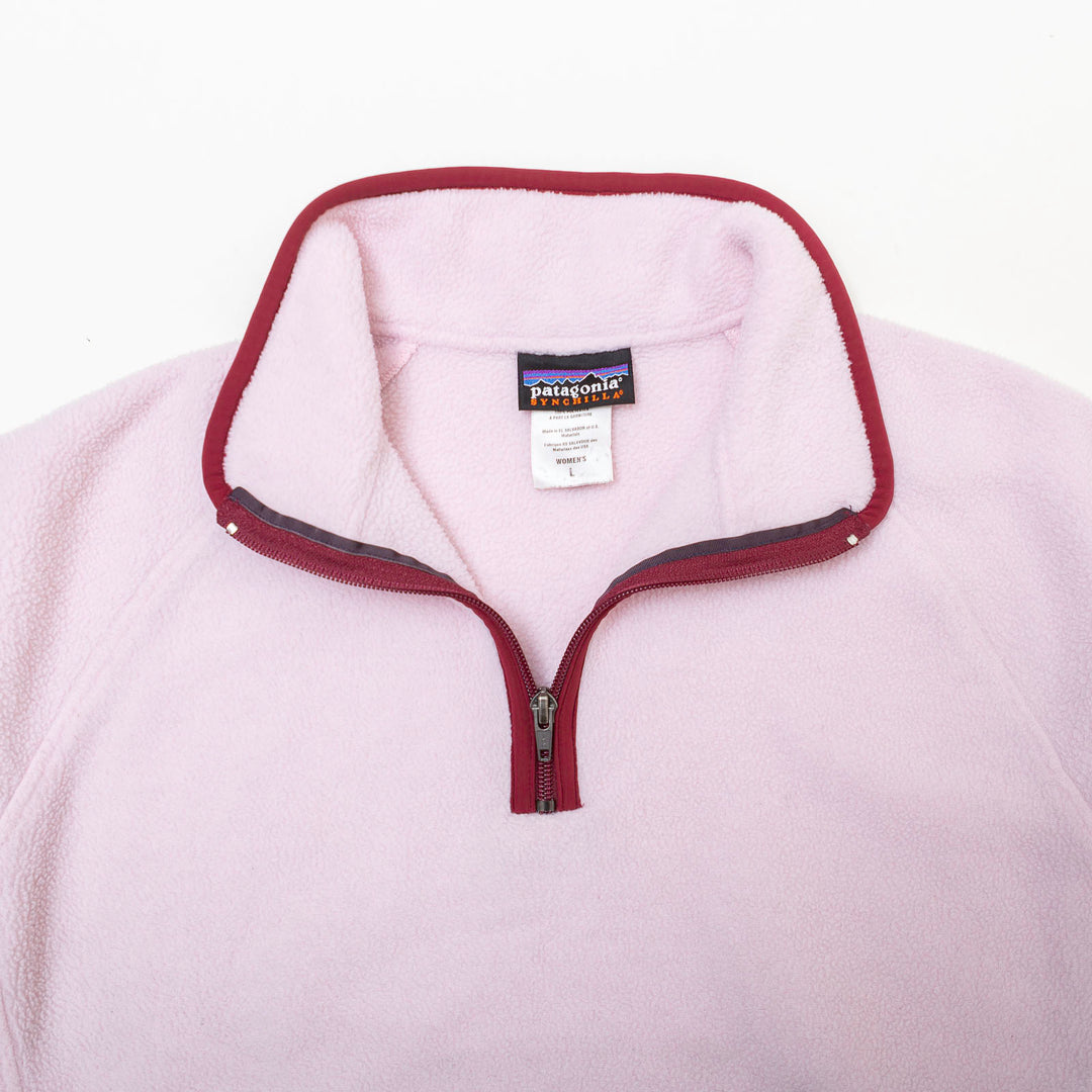 Patagonia Light Pink Quarter Zip Pullover