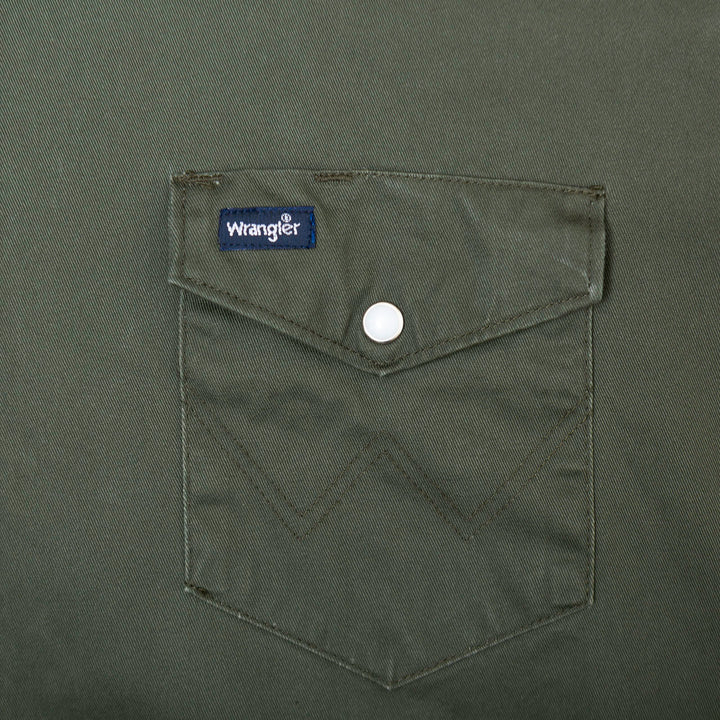 Wrangler Pearl Snap Green Shirt