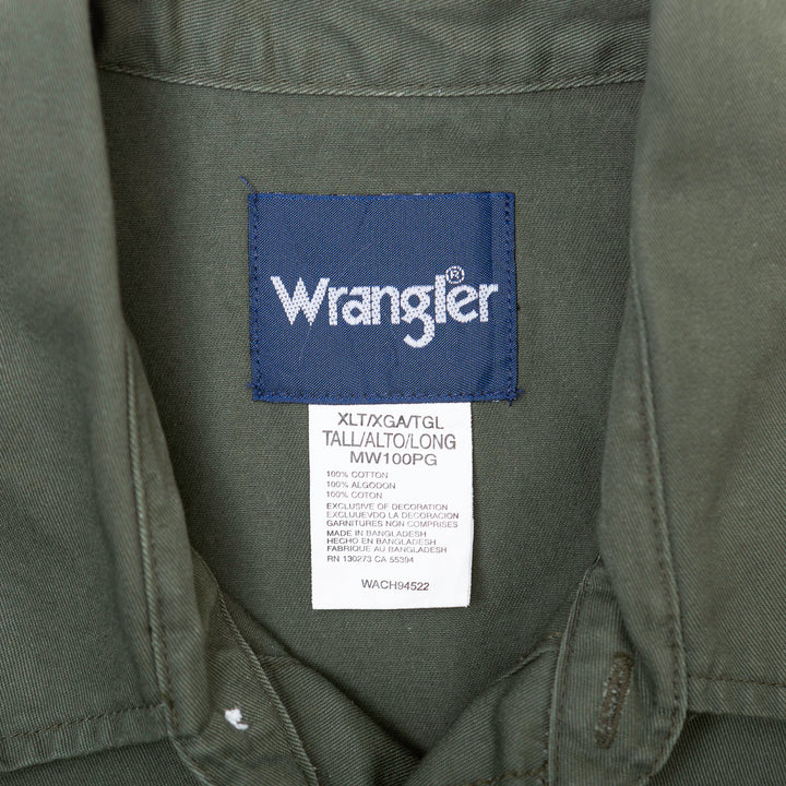 Wrangler Pearl Snap Green Shirt