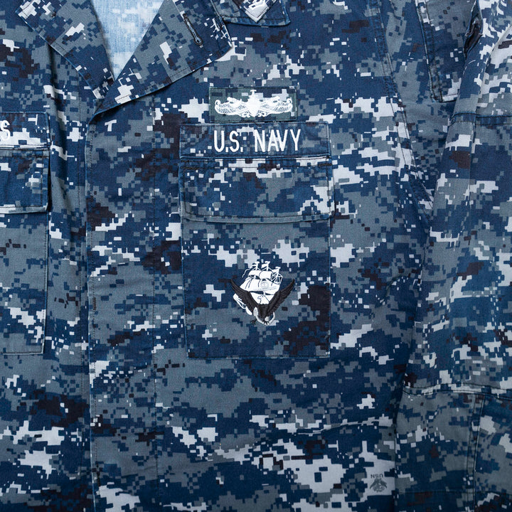 Digital Blue Camo Top