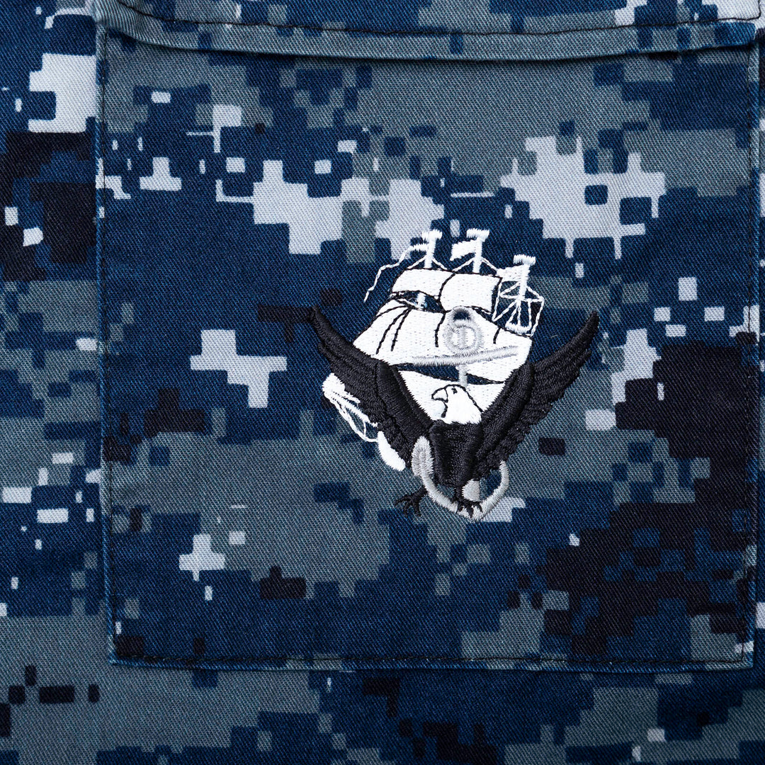 Digital Blue Camo Top