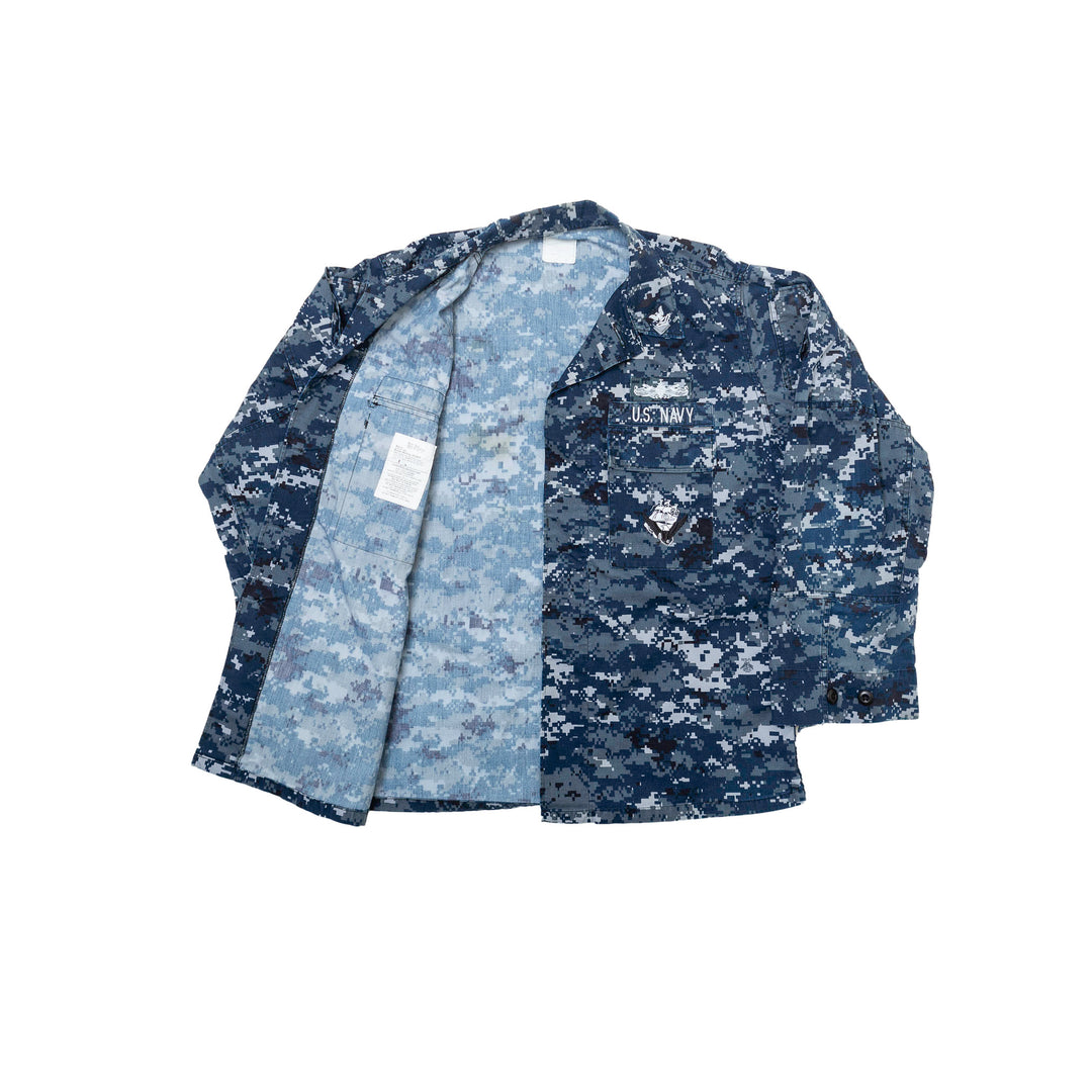 Digital Blue Camo Top