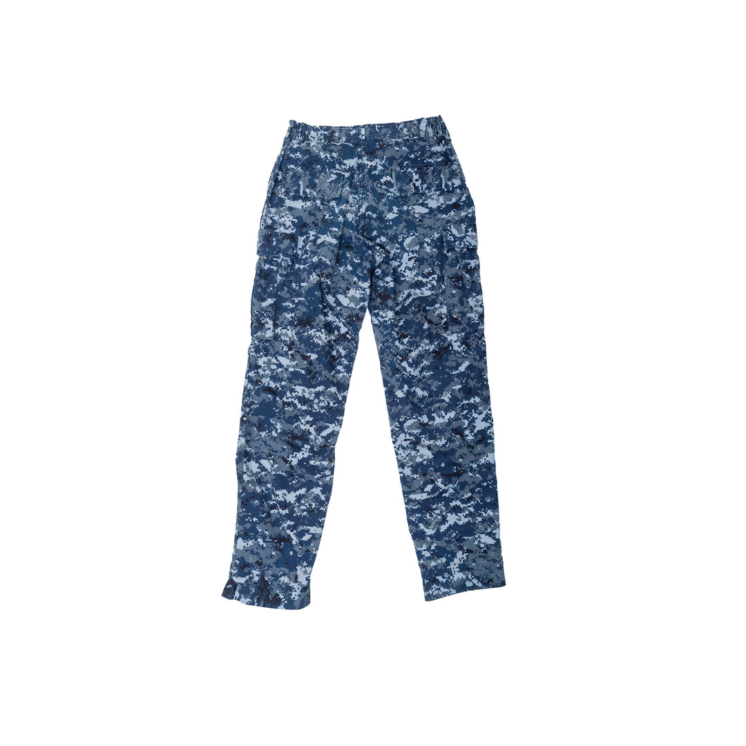 Digital Blue Camo Cargo Pants