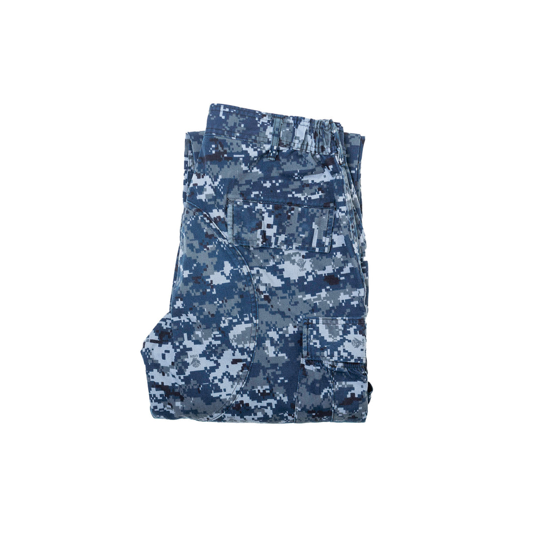 Digital Blue Camo Cargo Pants