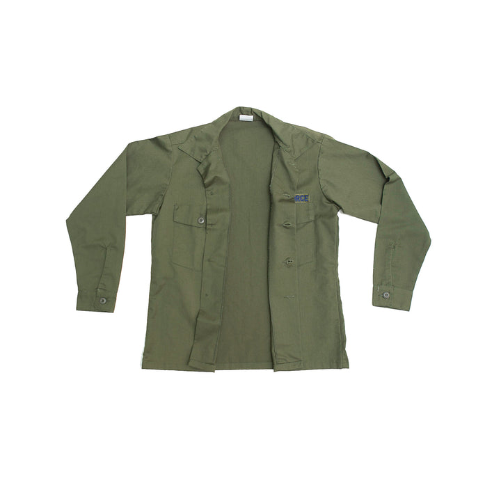 US Military OG 507 Fatigue Shirt Long Sleeve with Patches