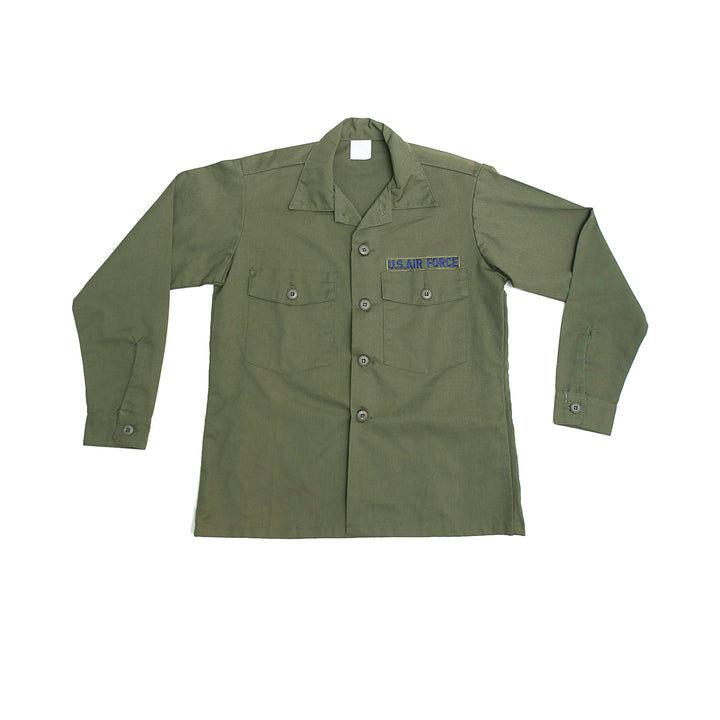 US Military OG 507 Fatigue Shirt Long Sleeve with Patches