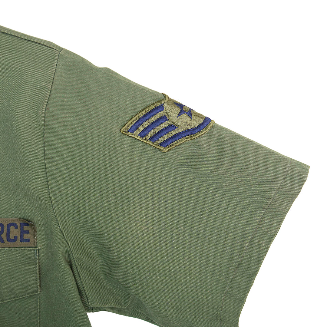 US Military OG 507 Fatigue Shirt Short Sleeve with Patches