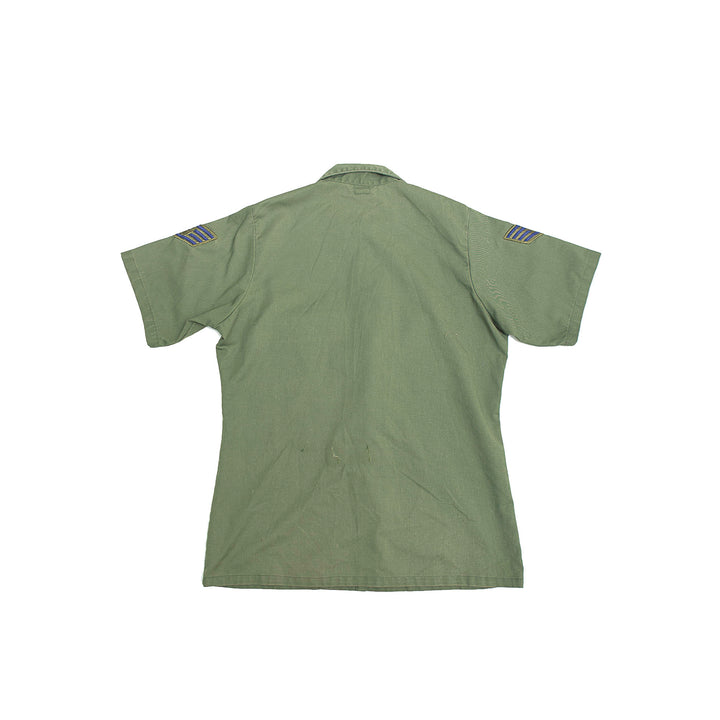 US Military OG 507 Fatigue Shirt Short Sleeve with Patches