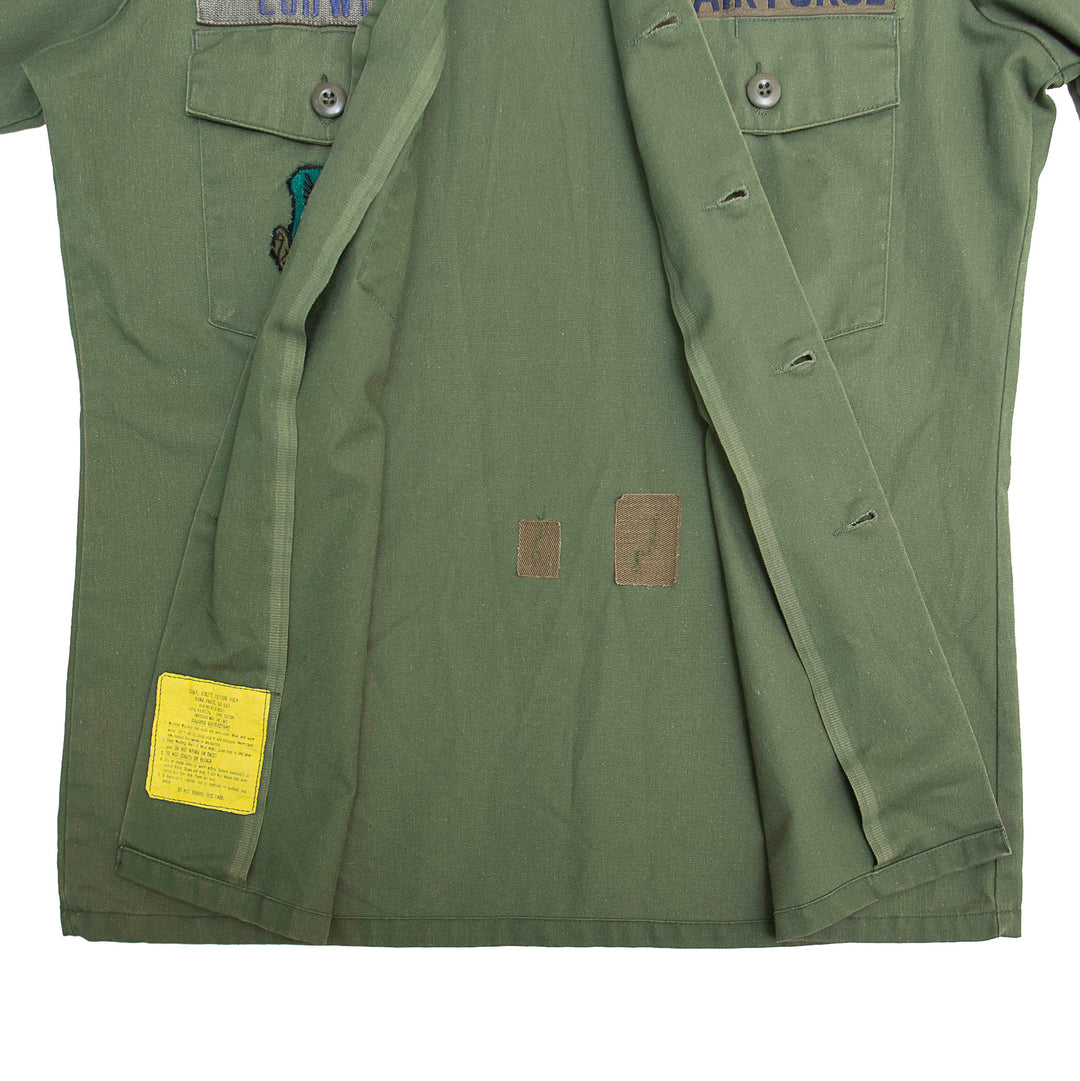 US Military OG 507 Fatigue Shirt Short Sleeve with Patches