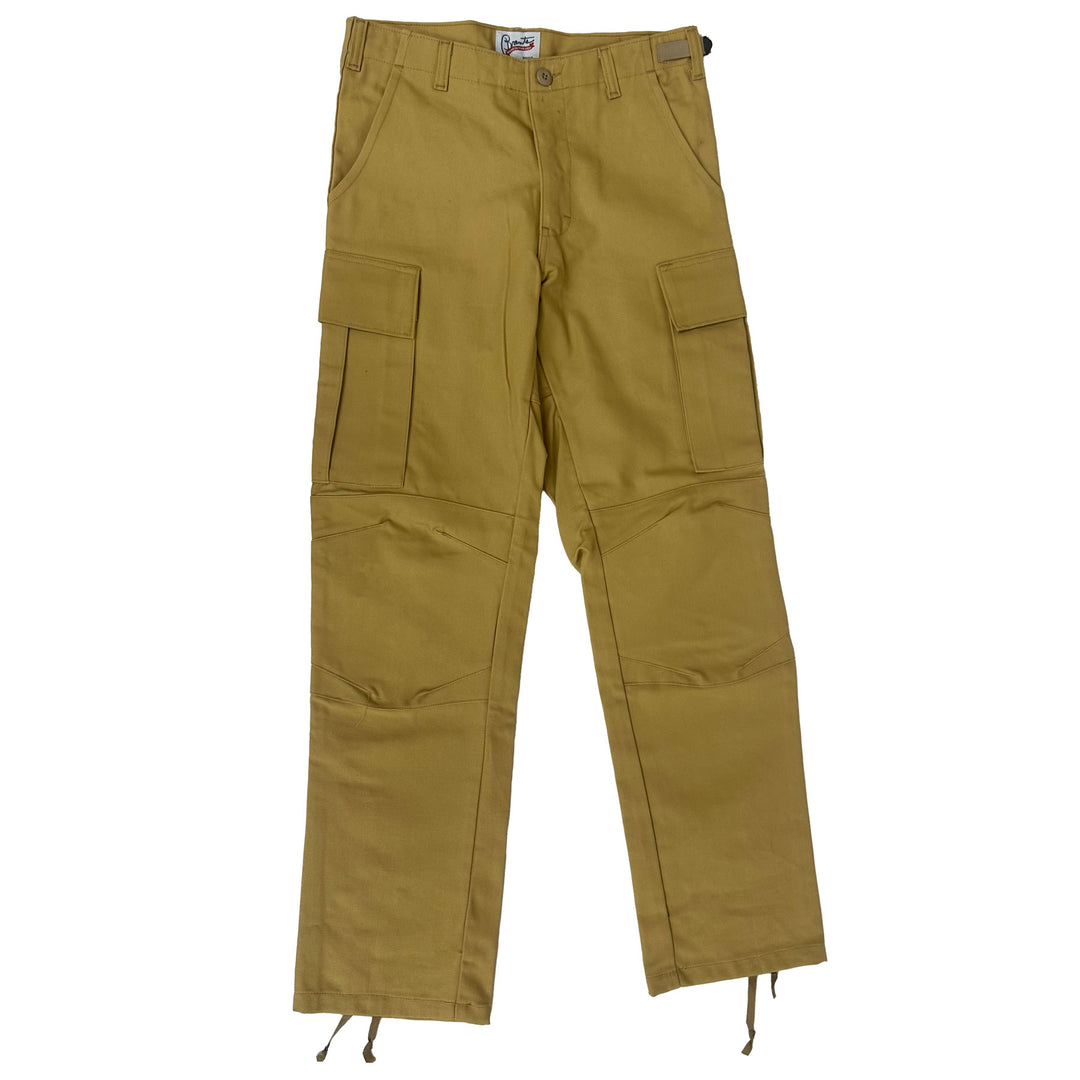 Brents Button Fly Canvas Cargo Pants