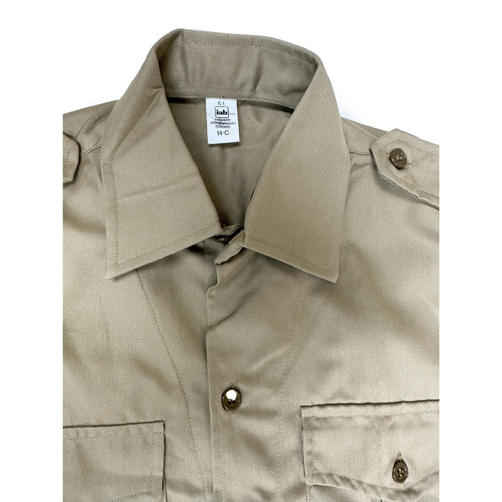 Italian Chino Khaki Fatigue Shirt