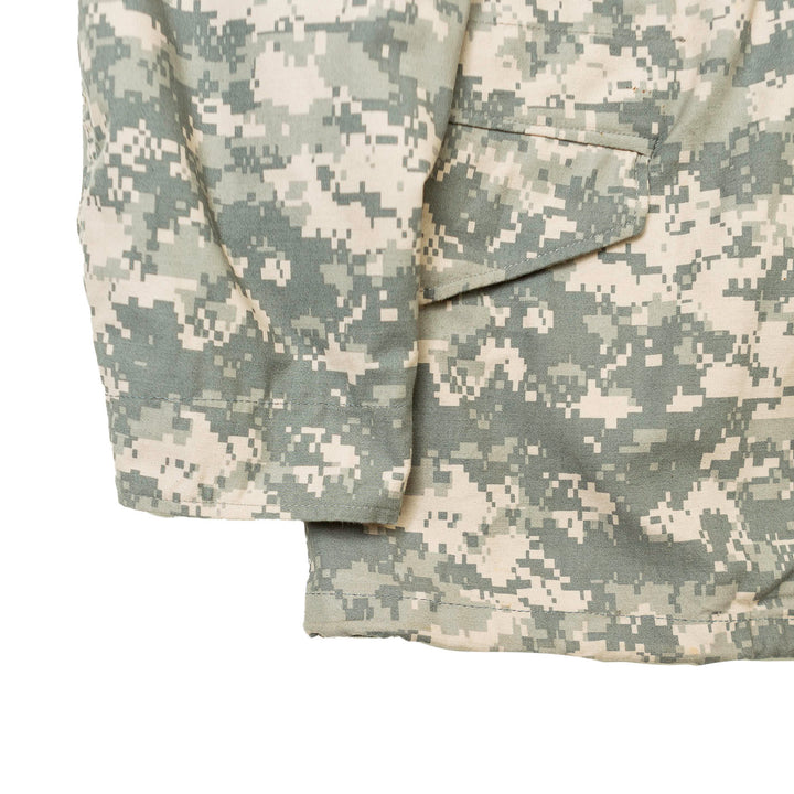 Waterproof Hooded Jacket w/ Velcro on Sleeves Digital Camo