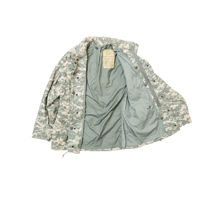 Waterproof Hooded Jacket w/ Velcro on Sleeves Digital Camo