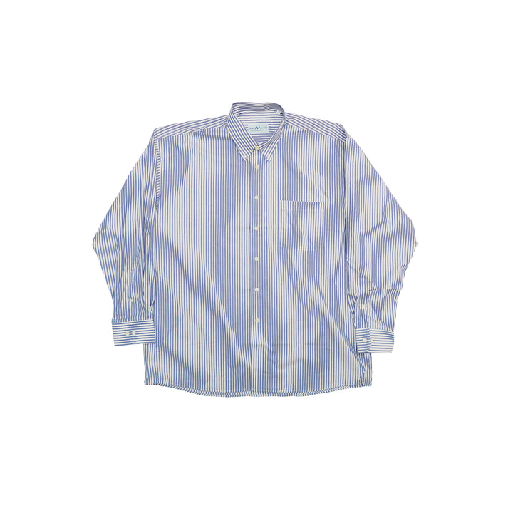 Inter Shirt Blue Striped Button Up