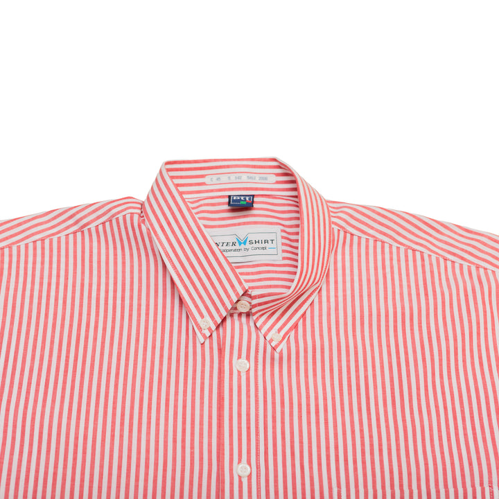 PTT Inter Shirt Red Striped Button Down