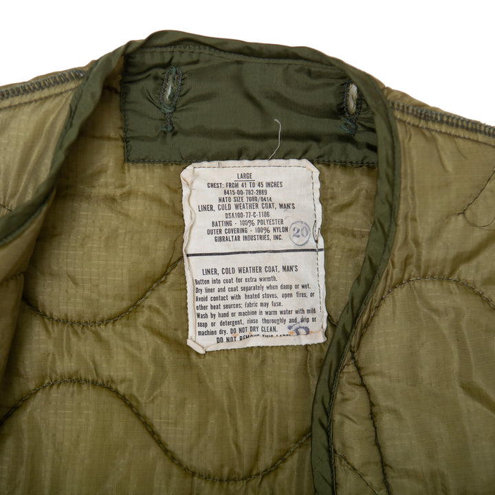US Military M/65 Olive Green Field Jacket with Liner