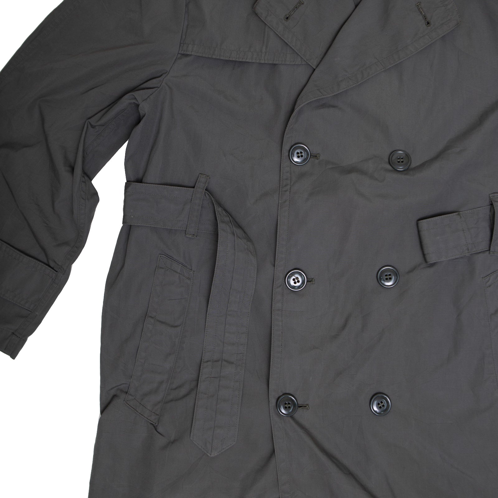 Vintage USMC 1950s Korean War Green M1950 Long Raincoat