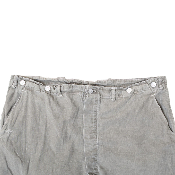 Grey Vintage Buckle Back Pants