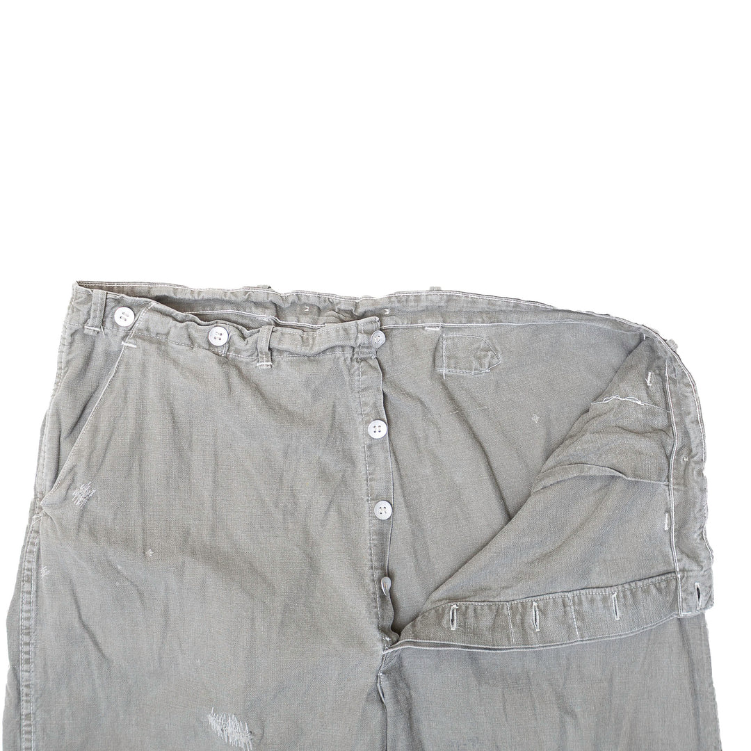 Grey Vintage Buckle Back Pants