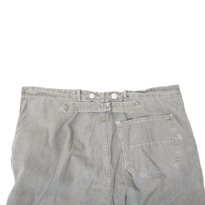 Grey Vintage Buckle Back Pants