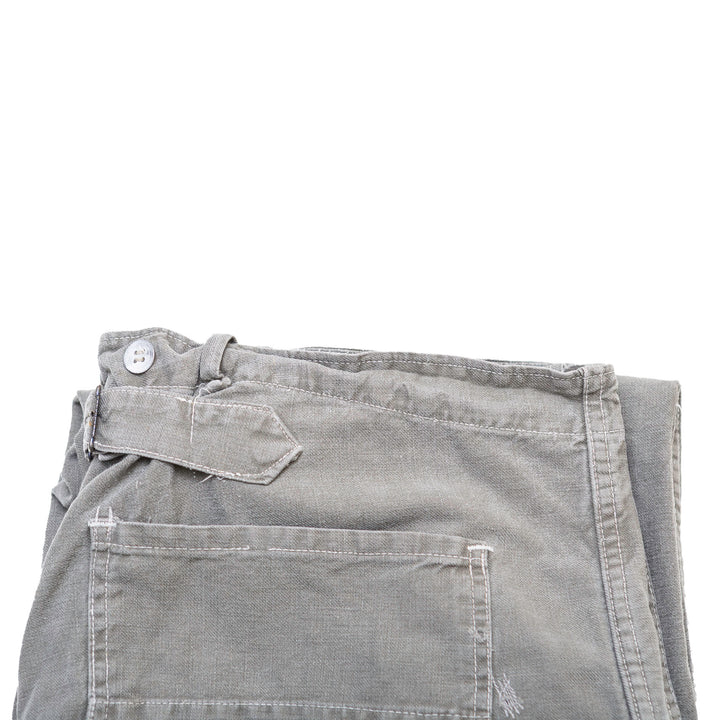 Grey Vintage Buckle Back Pants