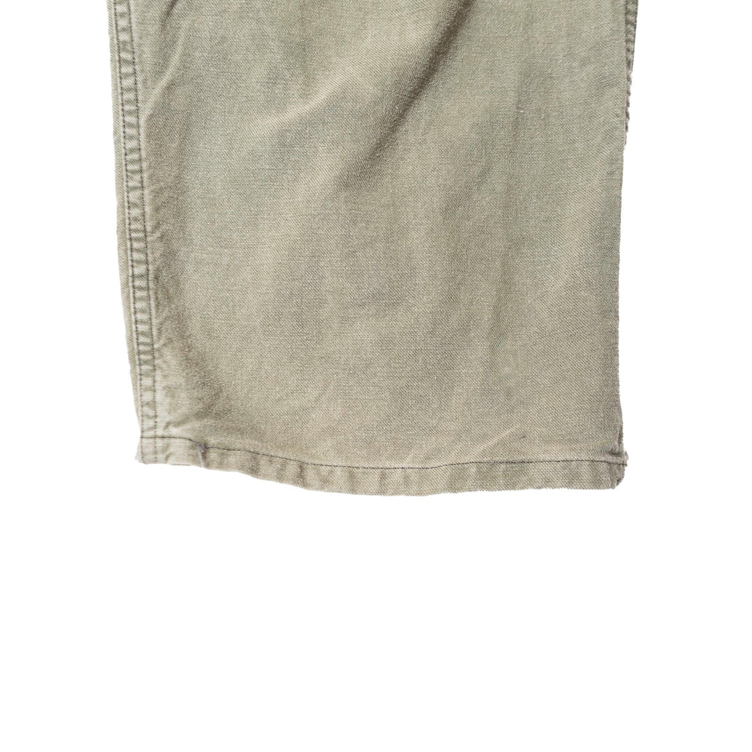 Olive Green Vintage Buckle Back Pants