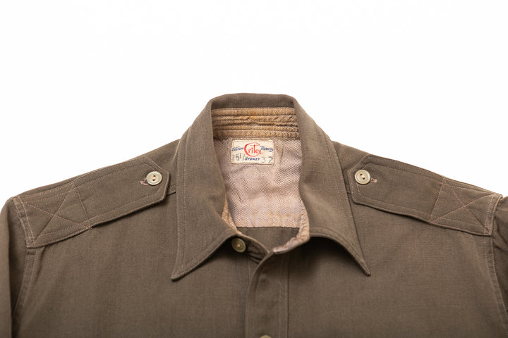 "Critex" Olive Button Down Shirt