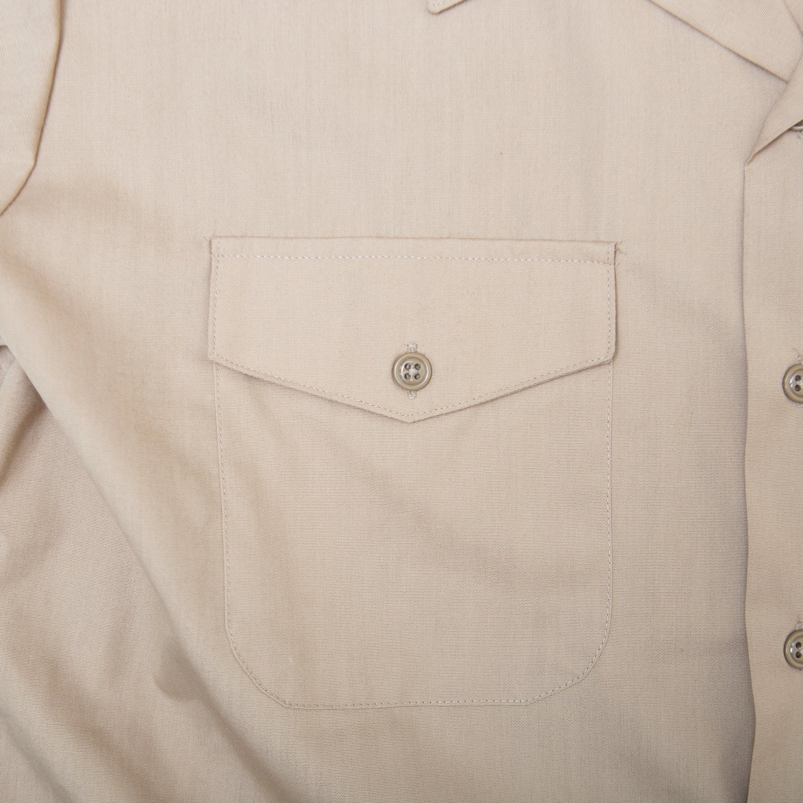 50's Creighton US Navy cotton s/s shirt with embroidery