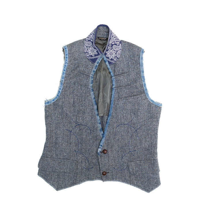 Vest Repurposed from Harris Tweed Scottish Wool Jacket