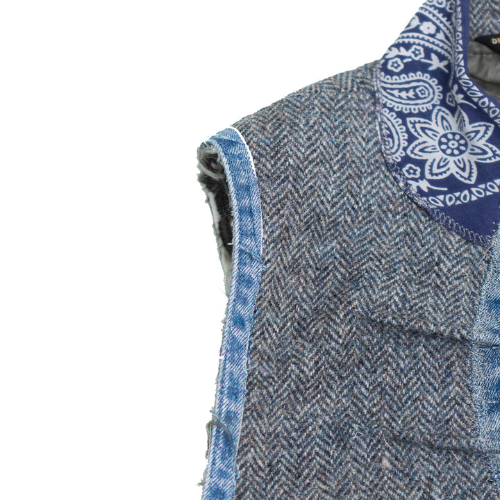 Vest Repurposed from Harris Tweed Scottish Wool Jacket