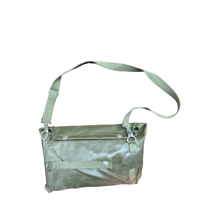 Swiss Gas Mask Bag with Cotton Canvass Shoulder Strap