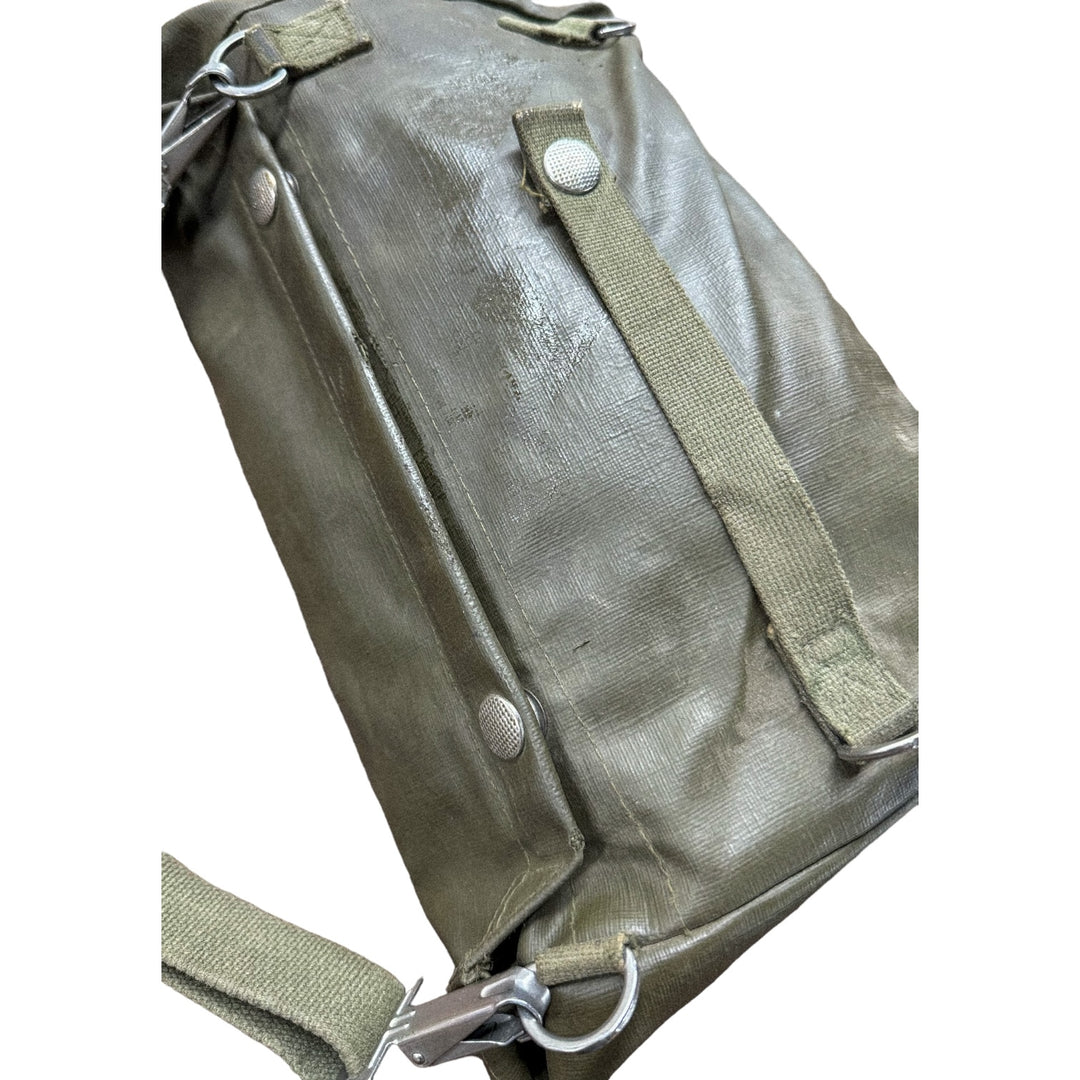 Swiss Gas Mask Bag with Cotton Canvass Shoulder Strap