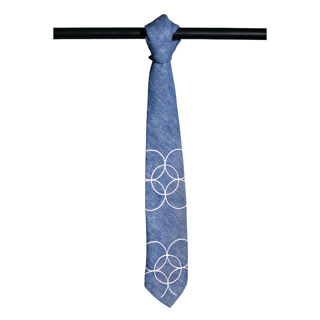 Denim Circle of Life Tie