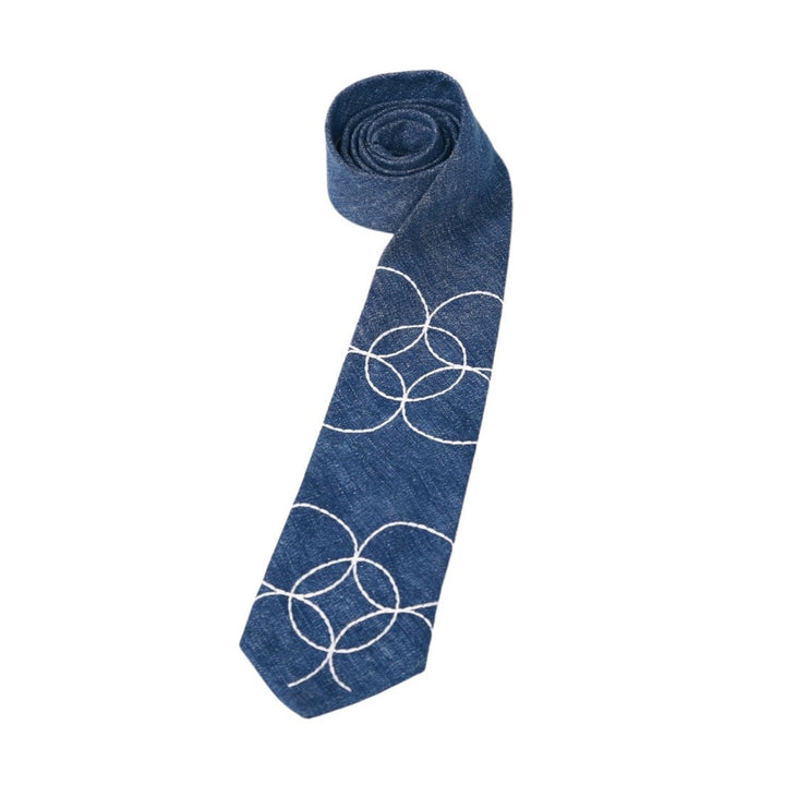 Denim Circle of Life Tie