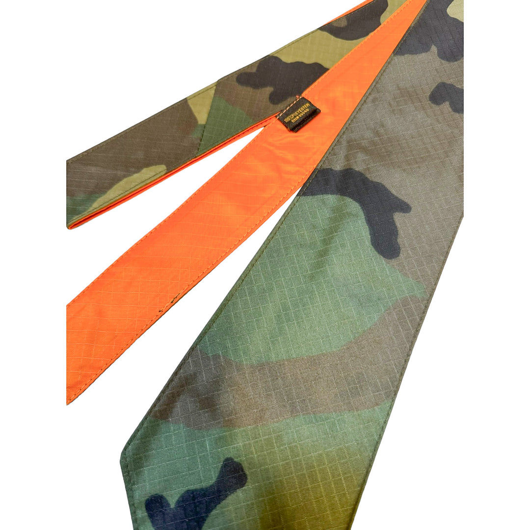 Camo / Orange Reversible Rip-Stop Tie