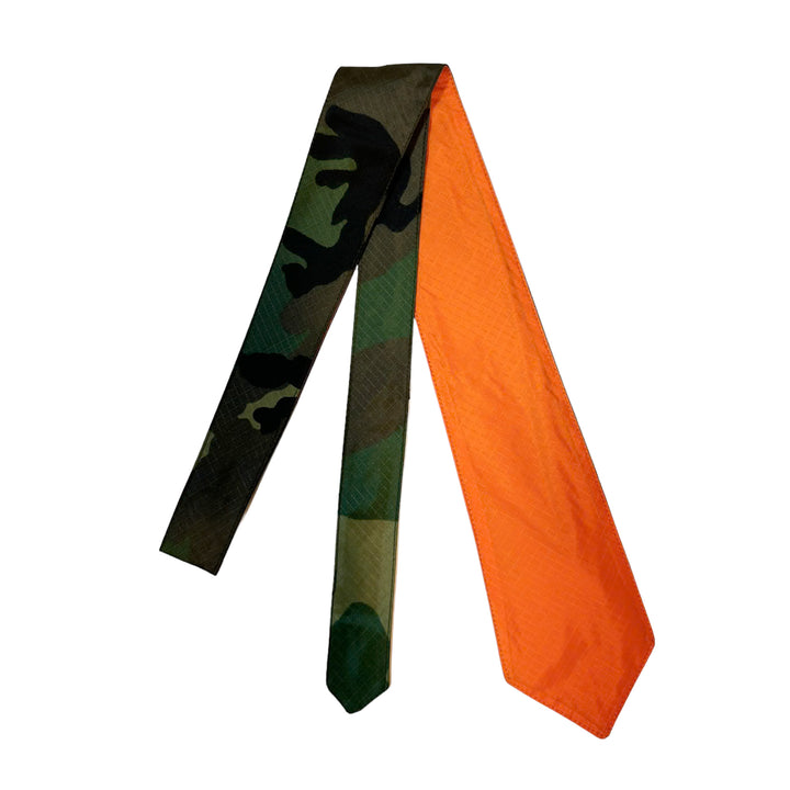 Camo / Orange Reversible Rip-Stop Tie