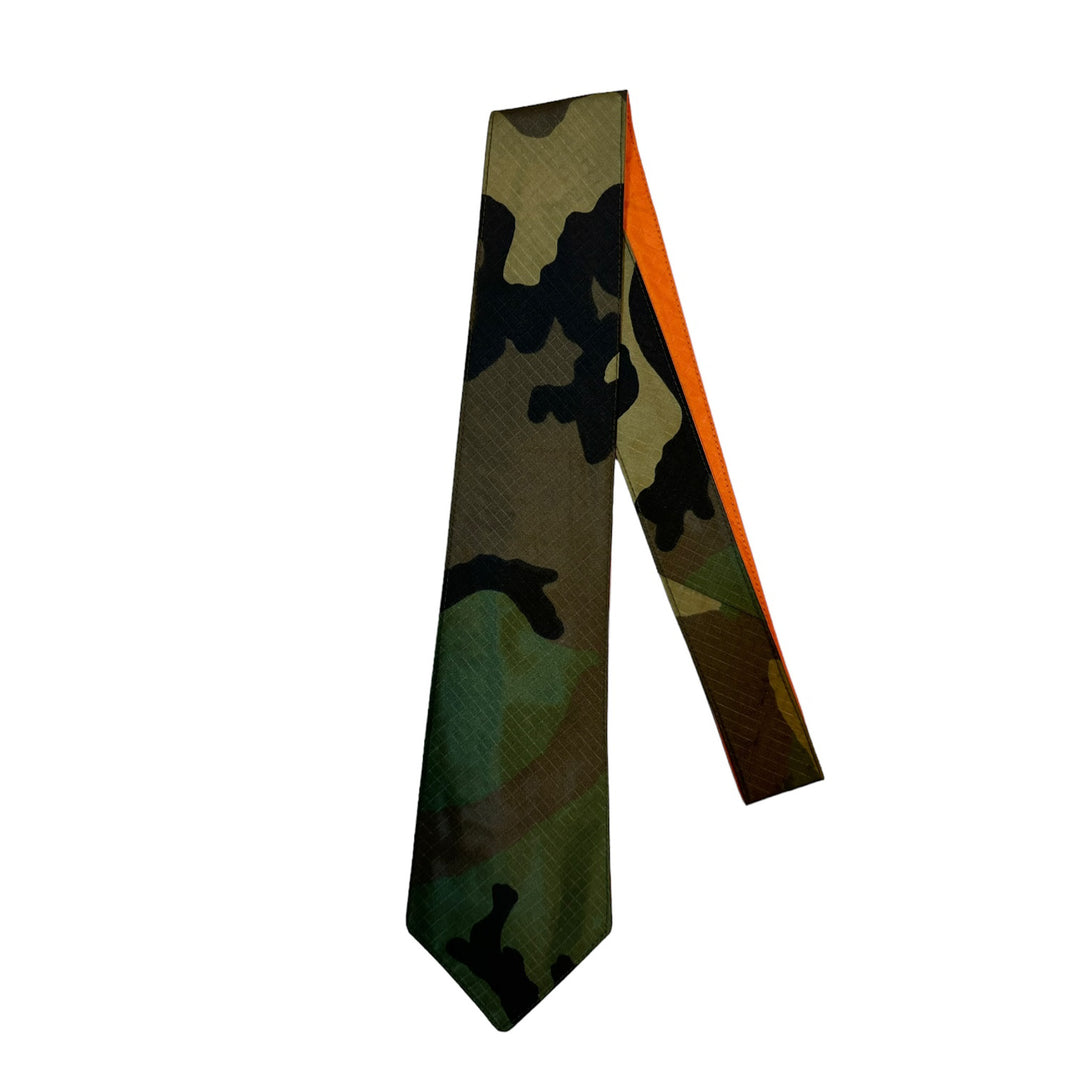 Camo / Orange Reversible Rip-Stop Tie