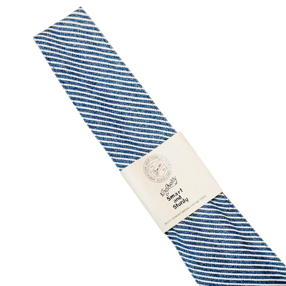 Denim / Hickory Stripe Reversible Tie